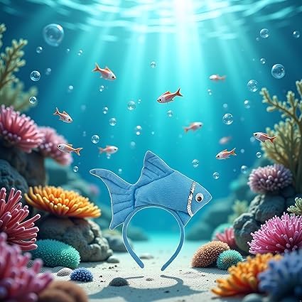 Mozff Goldfish Costume Headband Marine Sea Animal Dress Up Headwear