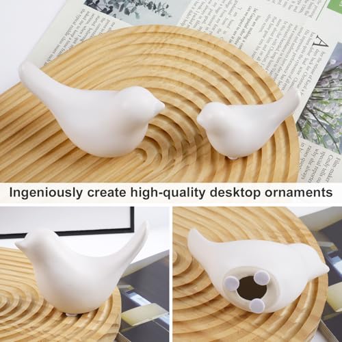 Notakia Small White Bird Statues - Modern Decorative Ornaments