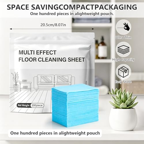 100 Eco-Friendly Floor Cleaning Tablets for Multi-Surface Use