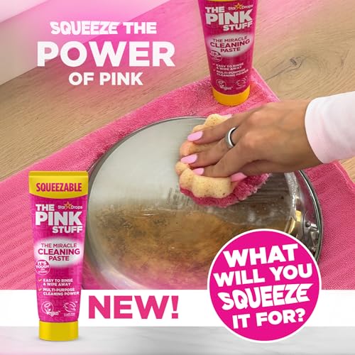 The Pink Stuff Miracle Squeezable Cleaning Paste - 10.6 oz Tube