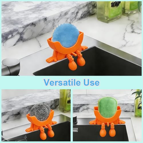 Black Hanging Sponge Holder with Drainage for Kitchen Sink - ZUIITVPC