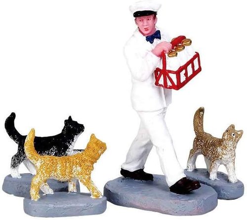 Lemax Village Collection - Merry Milkman Figurines Set of 4 | Charming Holiday Decor