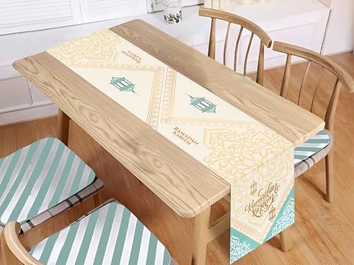 Ramadan Table Runner 70x13in | Velvet Ramadan Decor 2026