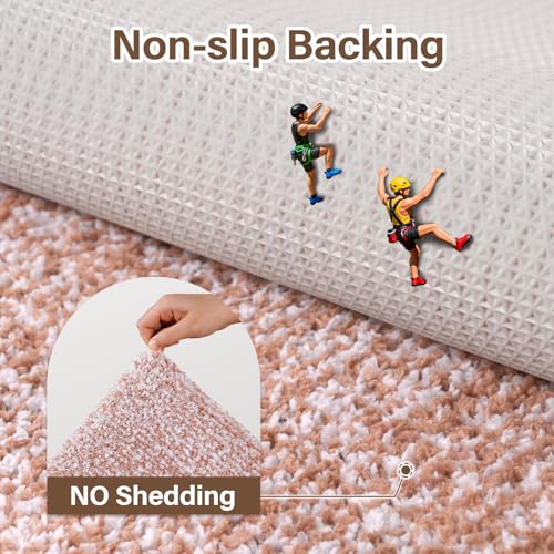 Pink Non-Slip Bath Mat 24x17 for Bathroom - Soft & Absorbent