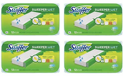 Swiffer Sweeper Wet Mopping Pad Refills, Open Window Fresh, 48 Total Count