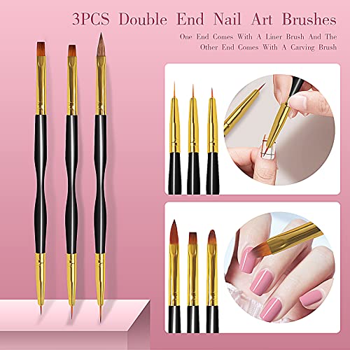 Voiluk 32-Piece Nail Art Brush and Dotting Tool Set for Beginners
