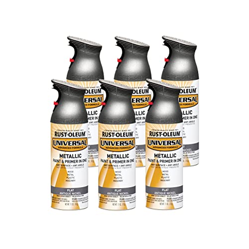 Rust-Oleum Universal All Surface Metallic Spray Paint, Flat Antique