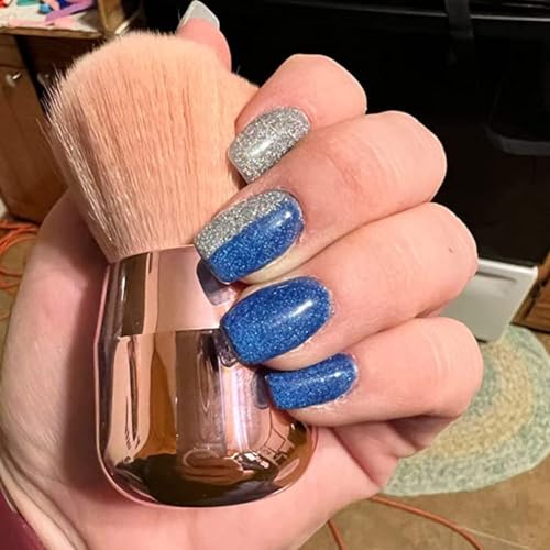 Nail Dust Brush Soft Kabuki Bristles for Acrylic and Dip Powder Manicure Cleanup
