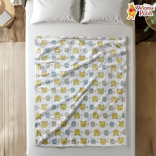 Winnie the Pooh Baby Blanket - Fleece Throw for Infants, 30x40 inches