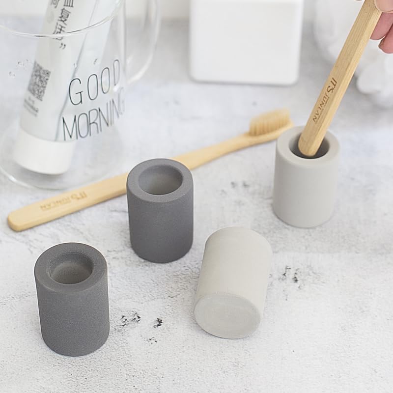 Diatomite Toothbrush Holder - Quick Dry & Space Saving Design