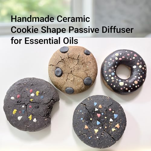 Chocolate Handmade Ceramic Cookie Diffuser - Scented Aromatherapy Gift