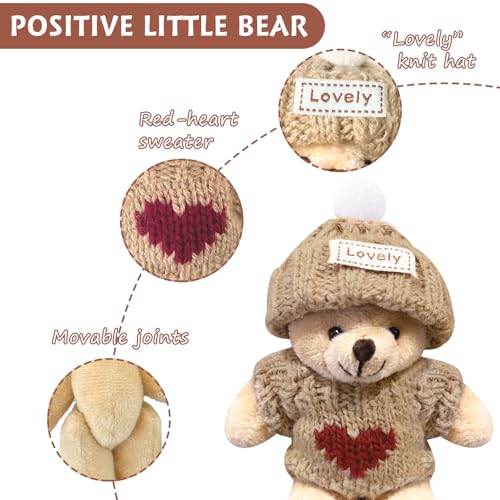 Mini Handcrafted Worry Bear Gift Set with Inspirational Card