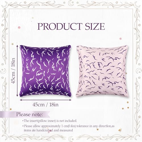 Kpop Lightning Pattern Pillow Covers - 18x18 Inch Soft Silk-Feel Set of 2