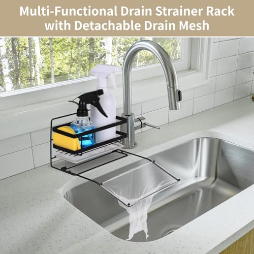 Homaisson 3-in-1 Stainless Steel Kitchen Sink Sponge Holder
