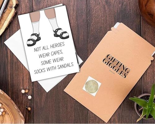 Funny Father's Day Card for Dad - 5x7 High-Quality Greeting