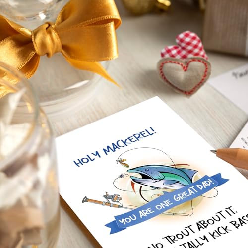 Funny Fishing Father's Day Card - Unique Gift for Dad