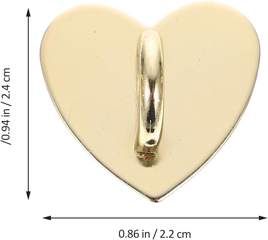 Uonlytech Heart-Shaped Phone Case Buckles - 48 Pcs Lightweight Decor Accessories for Cellphone Covers