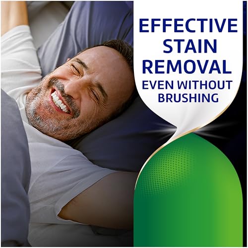 Polident Overnight Whitening Antibacterial Dental Cleanser Tablets 60 Count