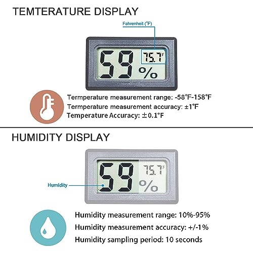 Goabroa Mini Digital Hygrometer Thermometer for Indoor Humidity & Temp