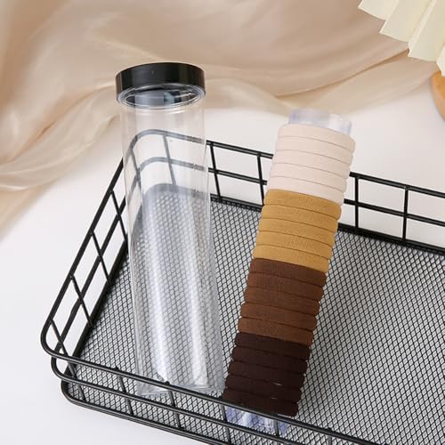 20PCS Brown Hair Ties Elastic Seamless Thick Ponytail Holder for Women