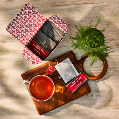 Taylors of Harrogate English Breakfast Black Tea 20ct Pack of 6 – Full-Bodied & Rich Flavor