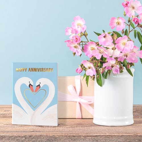 Elegant Gold Foil Anniversary Card – 5"x7" Premium Cardstock