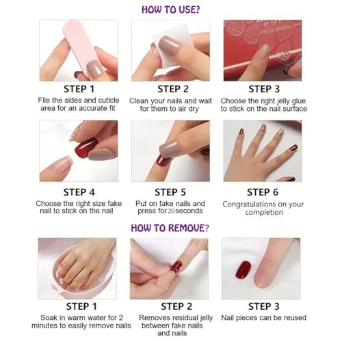 Maple Leaf Press On Nails Long Coffin French Red Gradient Fake Nails