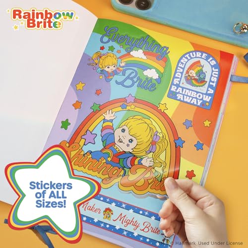 Rainbow Brite Sticker Book with 1500+ Stickers | Travel-Friendly for Crafts & Journals