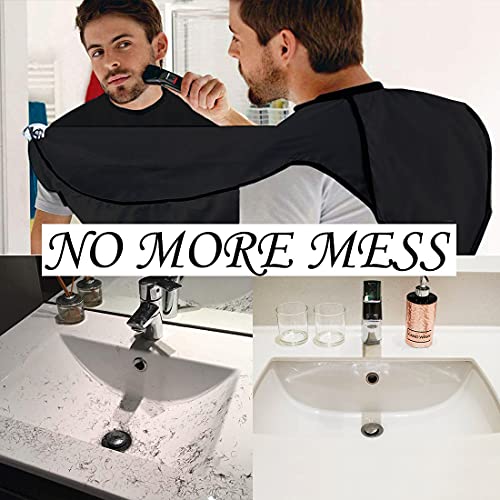 Leaflai Beard Catcher Bib and Grooming Apron with Suction Cups