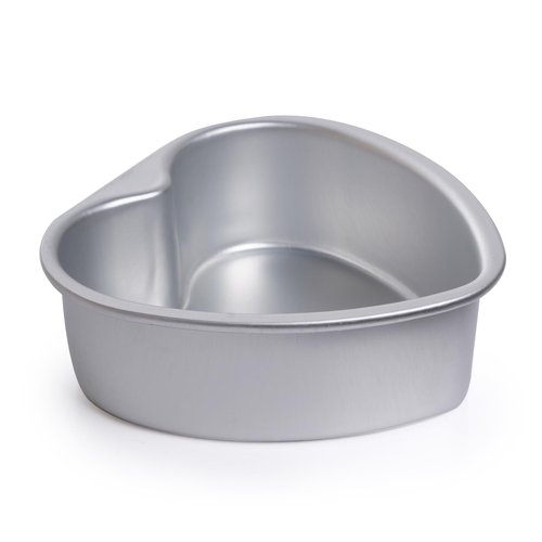 Haakong 2Pcs 6 Inch Heart Shape Cake Pan Baking Mold Aluminum Wedding for Valentine's Day Birthday Party (2, 6 inch)
