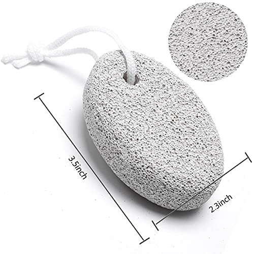 HOOMBOOM Natural Pumice Stone for Feet (2-Pack) - Hard Skin and Callus Remover