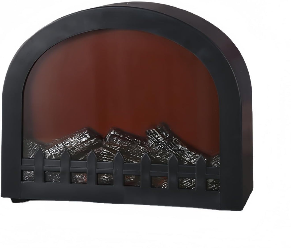 Skiennix Simulated LED Fireplace Lantern - USB & Battery Powered Flameless Light | Mini Cozy Home Decor