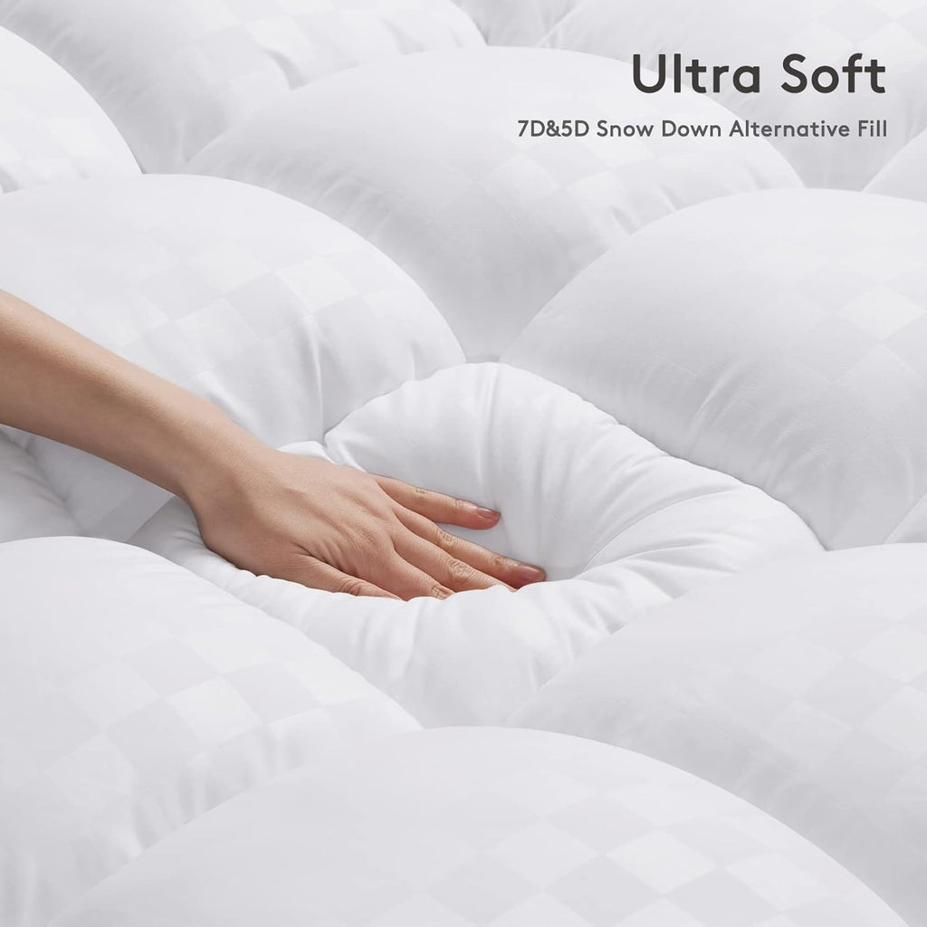 SameBed Mattress Topper - Extra Thick Cooling Mattress Pad for Back Pain | Fits 8-21 Inch Deep Pocket