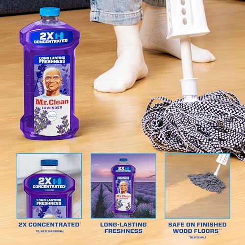 Mr. Clean 2X Concentrated All Purpose Cleaner, Lavender, 41oz