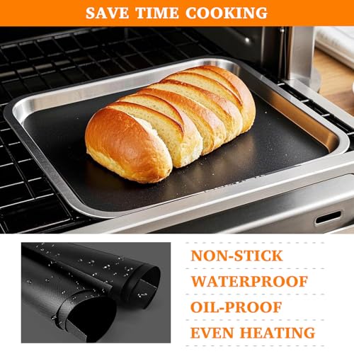 KAWENDE Reusable Teflon Air Fryer Liners - 5 Pack for Emeril Lagasse 26 QT