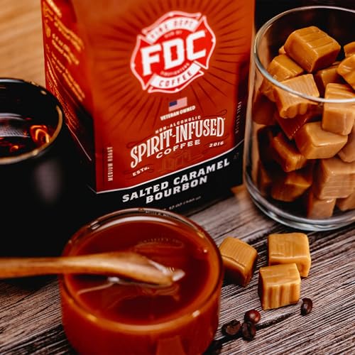 Salted Caramel Bourbon Ground Coffee - Veteran Owned, 12 oz (Pack of 2)