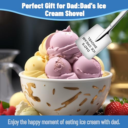Dad's Ice Cream Shovel - Unique Stainless Steel Gift for Fathers