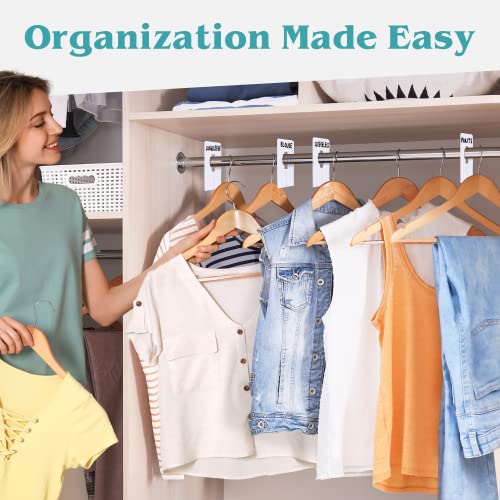 30 Slim Closet Dividers for Clothes - Customizable Size Organizers