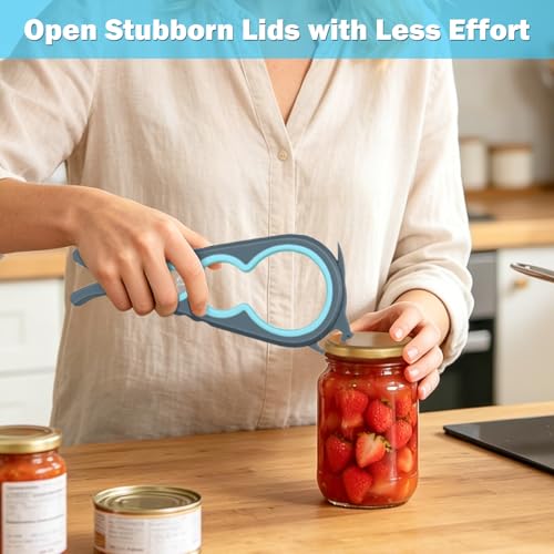 3-Piece Jar Opener Set for Weak Hands - Ergonomic Kitchen Tool