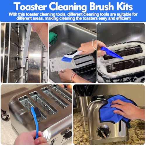 Toaster Cleaning Brush Set - 5 Piece Kit for Easy Maintenance
