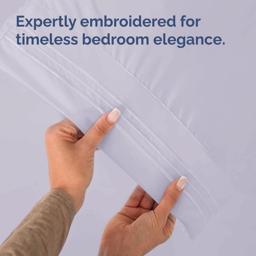 King Standard Pillow Cases - Ultra-Soft Hotel Quality Covers | Fade-Free & Wrinkle Resistant | Light Lavender - Set of 2