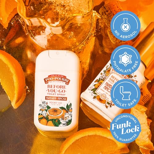 Poo-Pourri Before-You-Go Toilet Spray, Mandarin Mimosa, 1 Fl Oz Travel Size