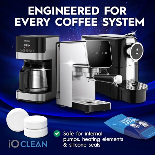iO CLEAN Coffee Maker & Espresso Machine Descaler Tablets - 24 Count