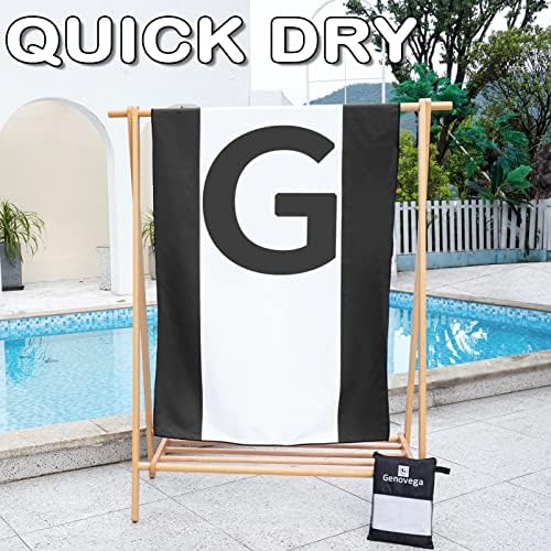 Personalized Extra-Large Microfiber Beach Towel - Quick Dry & Packable