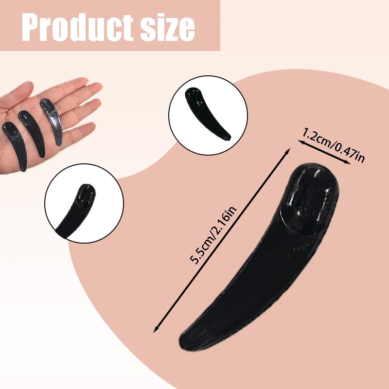100 Pack Black Mini Cosmetic Spatulas, Plastic Makeup Scoops for Facial Creams, Masks, and Skincare Sampling