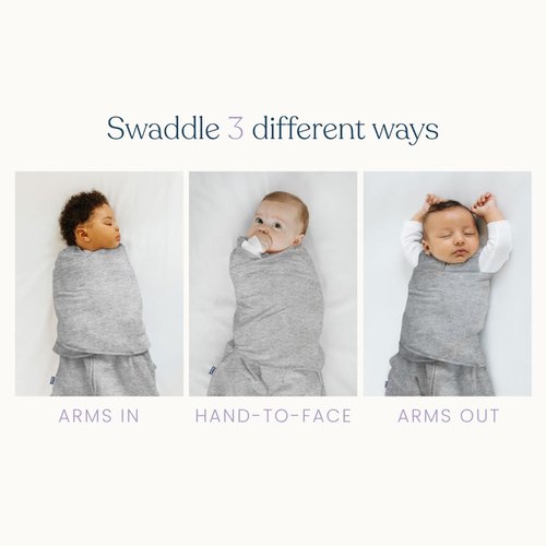 HALO Sleepsack Swaddle - 100% Cotton Wearable Blanket with 3-Way Adjustability | TOG 1.5, Birds, Small (3-6 Months)