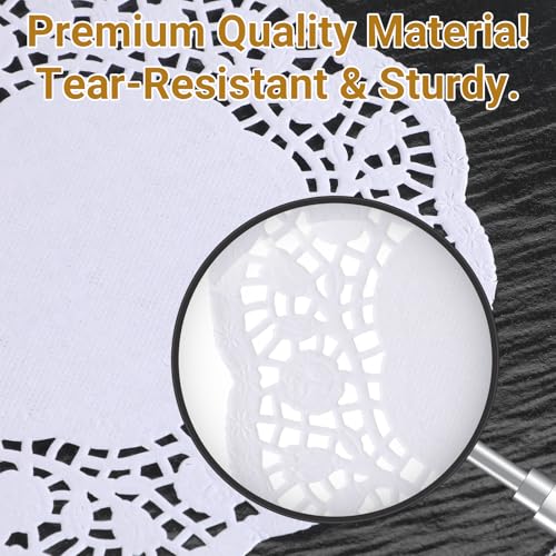 150 Pcs 5.5 Inch White Paper Doilies for Parties and Crafts