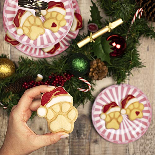 Realistic Santa Paw Cookie Cutter - Bakerlogy, 7x8.5cm, 5mm Dough Thickness