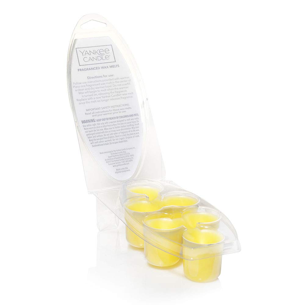Yankee Candle Scented Wax Melts for Wax Warmers, Candle Wax Melts Refills, Long Lasting Home Fragrance, Sicilian Lemon 6 Count (Pack of 1)