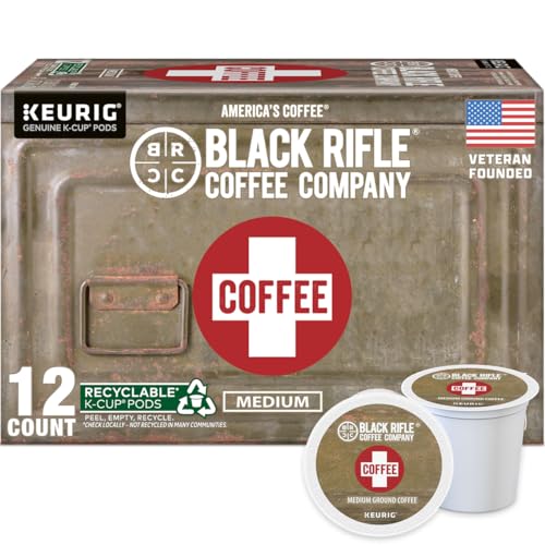 Black Rifle Coffee Coffee Saves Medium Roast K-Cups, 12-Count Pods